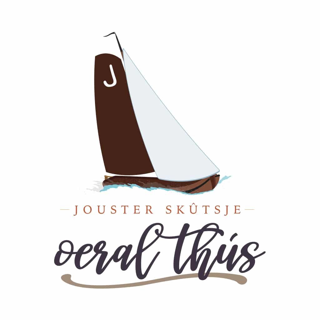 logo voor het Jouster Skûtsje 'Oeral Thús'